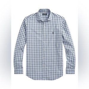 NWT Polo Ralph Lauren Classic-Fit Plaid Poplin Shirt - Size L